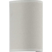 Inspire LED Wall Sconce in Off White Linen
