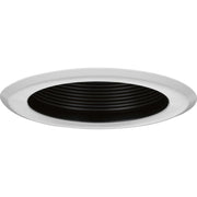 5" Recessed Step Baffle Trim in Black