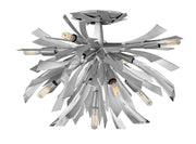 Vida 9-Light Semi-Flush Mount in Glacial