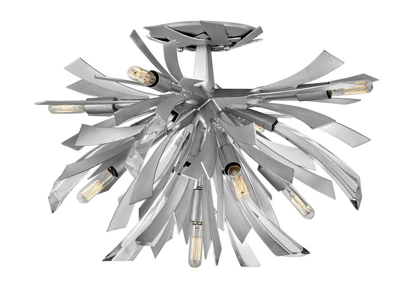 Vida 9-Light Semi-Flush Mount in Glacial