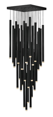 Harmony 36-Light Cluster Pendant in Black