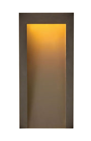 Taper Medium LED Outdoor Wall Sconce in Textured Oil Rubbed Bronze