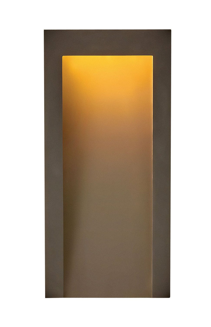 Taper Medium LED Outdoor Wall Sconce in Textured Oil Rubbed Bronze