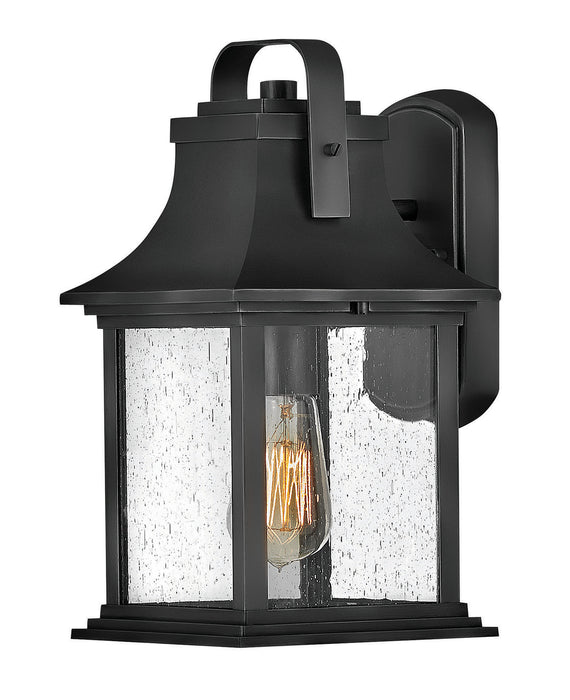 Grant Small Wall Mount Lantern in Textured Black