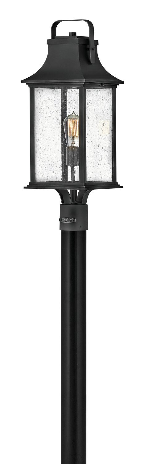 Grant Outdoor Post Light in Textured Black