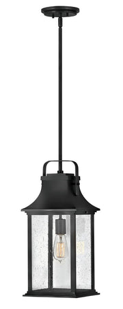 Grant Outdoor Hanging Lantern in Textured Black
