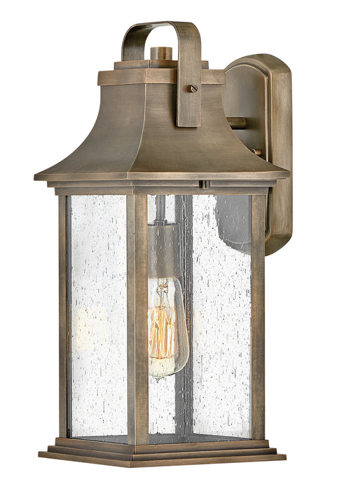 Grant Medium Wall Mount Lantern in Burnished Bronze