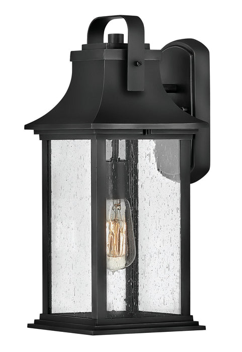 Grant Medium Wall Mount Lantern in Textured Black