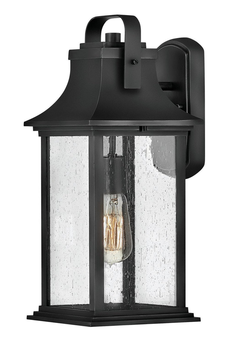 Grant Medium Outdoor Wall Lantern in Textured Black