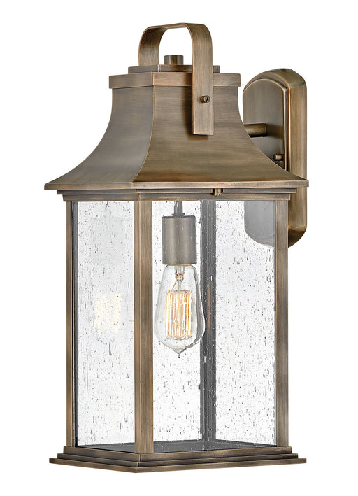 Grant Large Wall Mount Lantern in Burnished Bronze