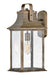 Grant Large Wall Mount Lantern in Burnished Bronze