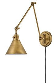 Arti 18.25" Swing Arm Wall Lamp in Heritage Brass