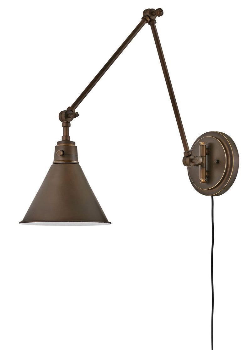 Arti 18.25" Swing Arm Wall Lamp in Olde Bronze
