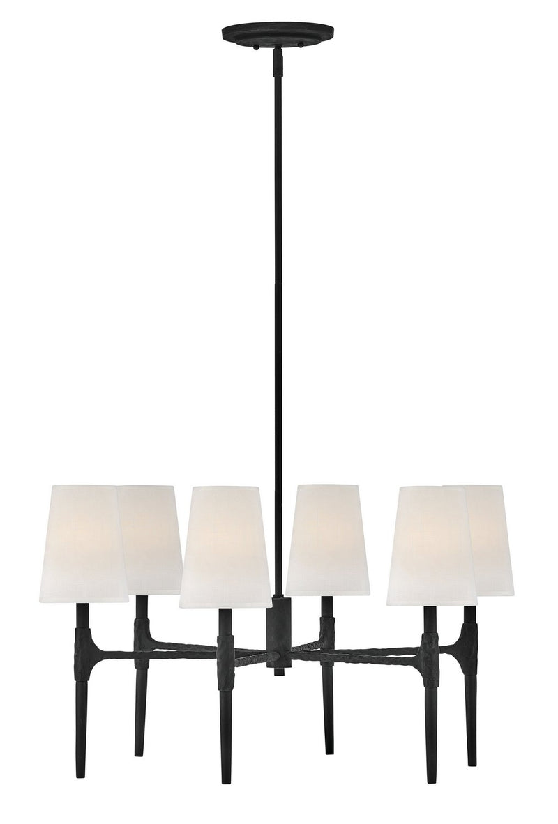 Beaumont 6-Light Chandelier in Black