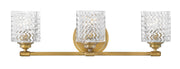 Elle 3-Light Bath Vanity Light in Heritage Brass
