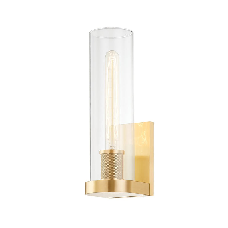 Porter Bath Sconce in Aged Brass