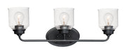 Acadia Three Light Bath Vanity in Black