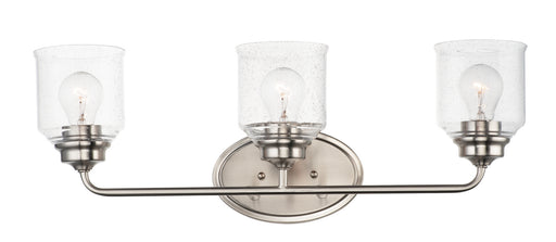 Acadia Three Light Bath Vanity in Satin Nickel