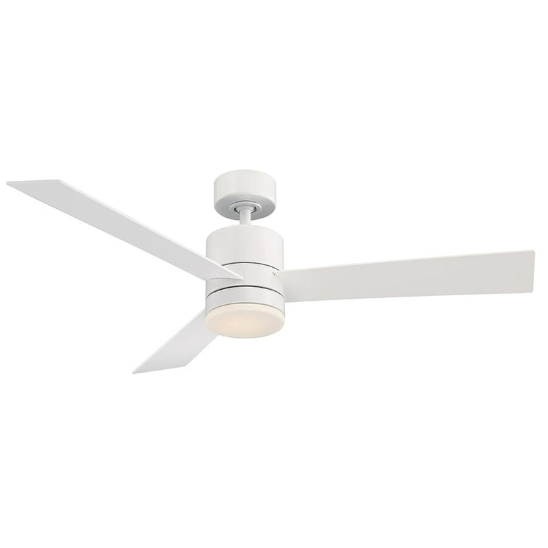 Axis 52" Outdoor Ceiling Fan with Light in Matte White