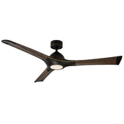 Woody 60" Outdoor Ceiling Fan with Light in Bronze / Dark Walnut