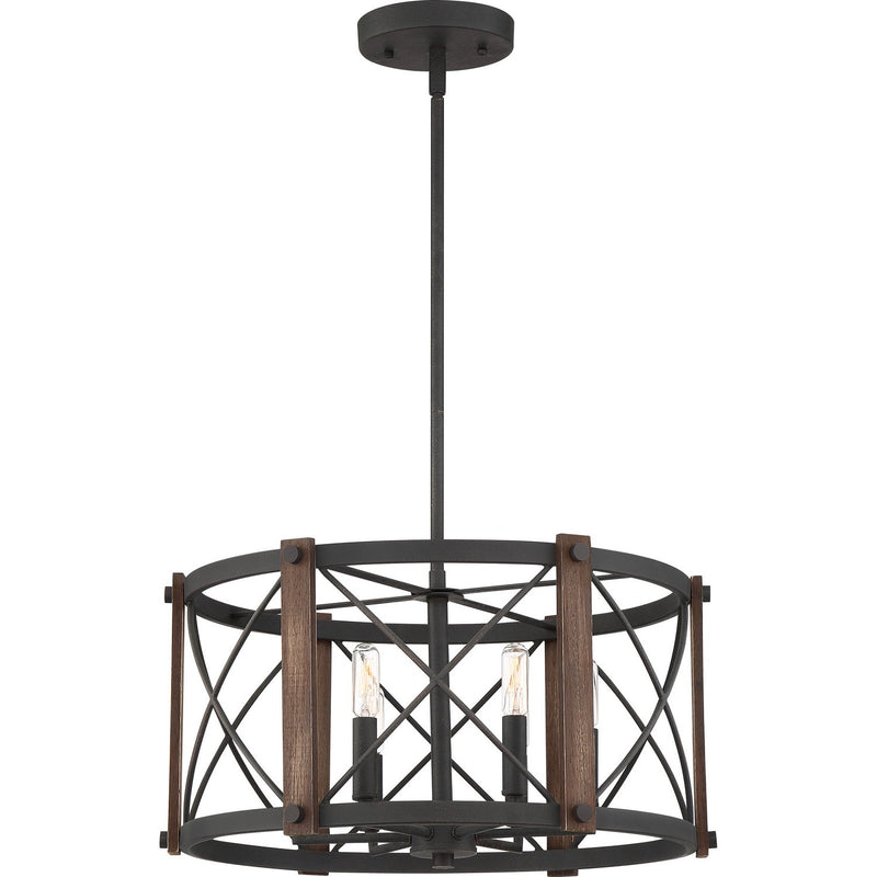 Baron 6-Light Pendant in Marcado Black
