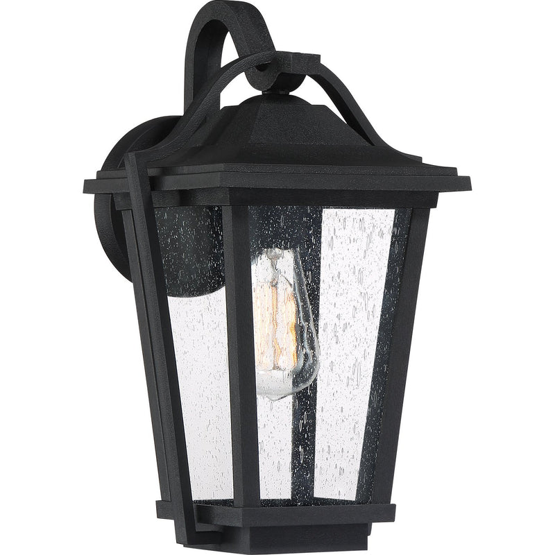Darius Medium Outdoor Wall Lantern in Earth Black
