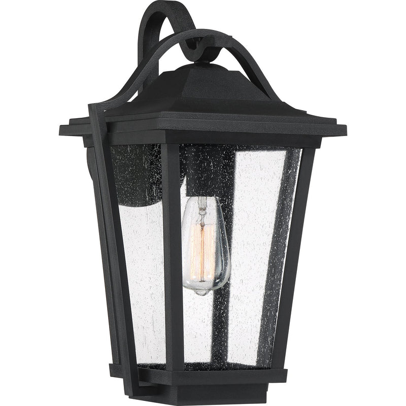 Darius Large Outdoor Wall Lantern in Earth Black
