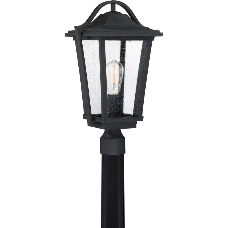 Darius Outdoor Post Lantern in Earth Black