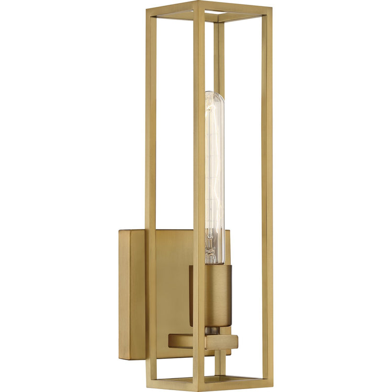 Leighton Wall Sconce in Weathered Brass
