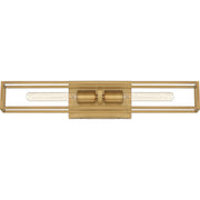 Leighton 2-Light Bath Vanity Light in Weathered Brass