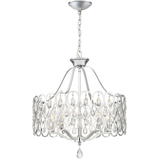 Lulu 5-Light Chandelier in Polished Chrome - Lamps Expo
