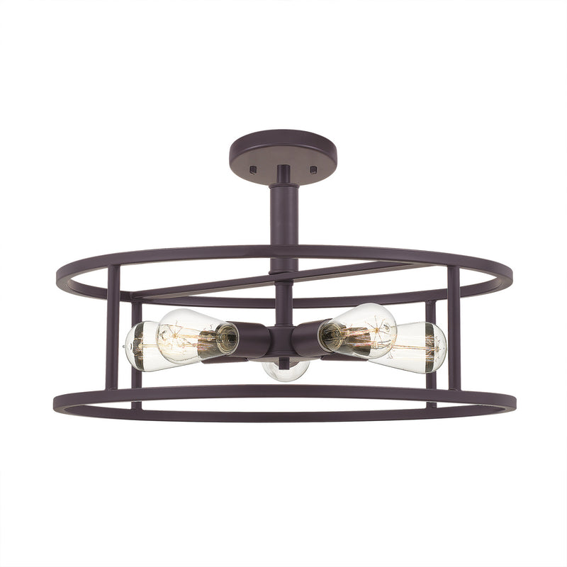 New Harbor 5-Light Semi-Flush Mount - Lamps Expo