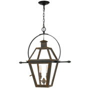 Rue De Royal 2-Light Outdoor Hanging Lantern in Industrial Bronze