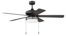 Stonegate 2-Light Contractor Ceiling Fan in Espresso - Lamps Expo