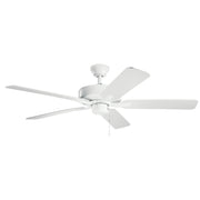 Basics Pro 52" Ceiling Fan in White
