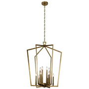 Abbotswell 12-Light Chandelier in Natural Brass