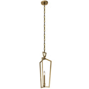 Abbotswell Mini Chandelier in Natural Brass