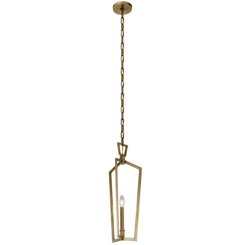 Abbotswell Mini Chandelier in Natural Brass