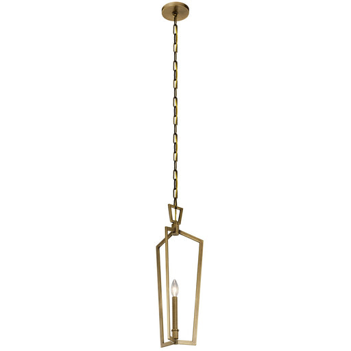 Abbotswell Mini Chandelier in Natural Brass