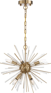 Cirrus 6-Light Chandelier in Vintage Brass