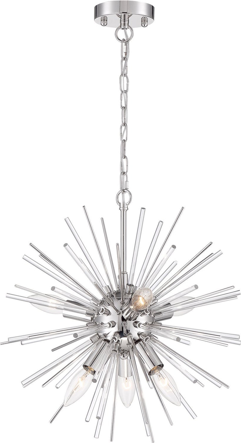 Cirrus 8-Light Chandelier in Polished Nickel