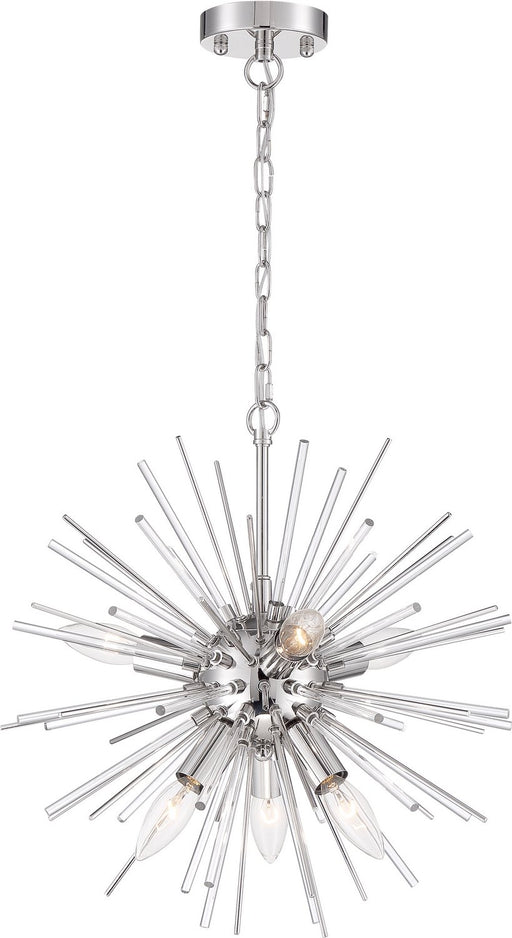 Cirrus 8-Light Chandelier in Polished Nickel
