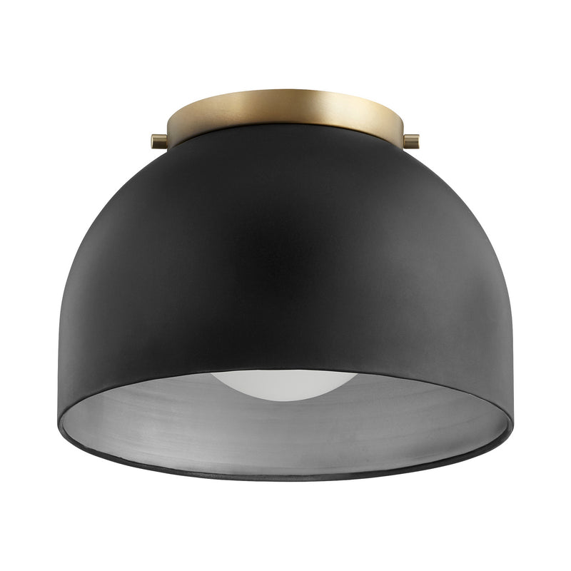 Transitional Ceiling Mount in Textured Black