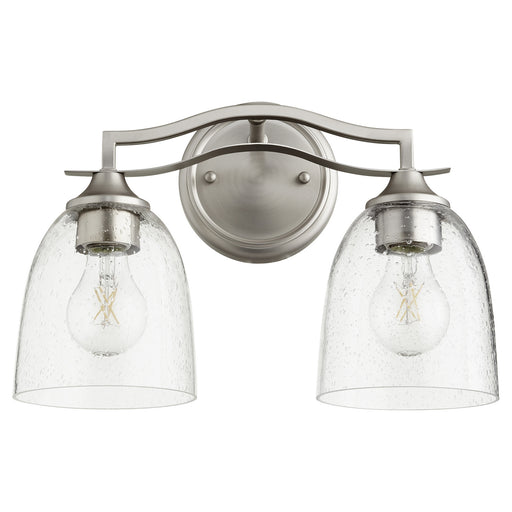 Jardin Transitional Vanity in Satin Nickel W/ Clear/Seeded