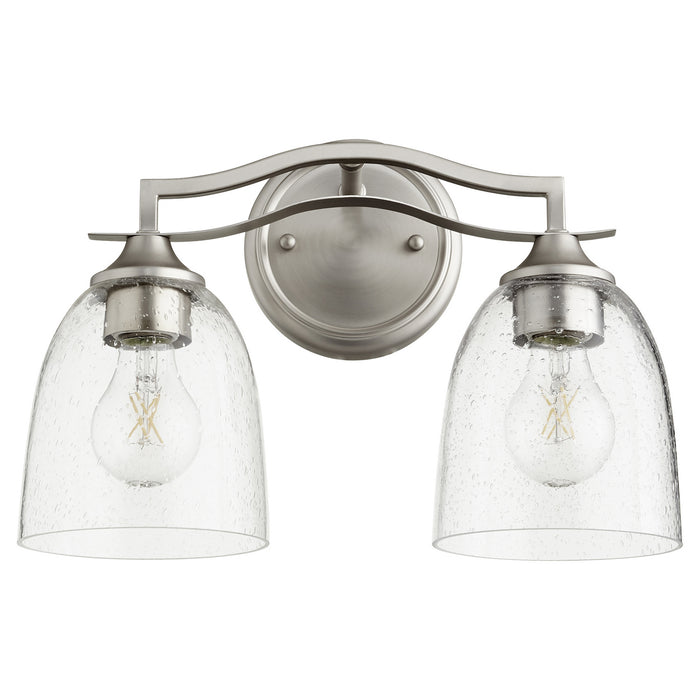 Jardin Transitional Vanity in Satin Nickel W/ Clear/Seeded