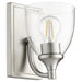 Enclave Transitional Wall Mount in Satin Nickel W/ Clear/Seeded