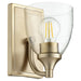Enclave Transitional Wall Mount in Aged Brass W/ Clear/Seeded