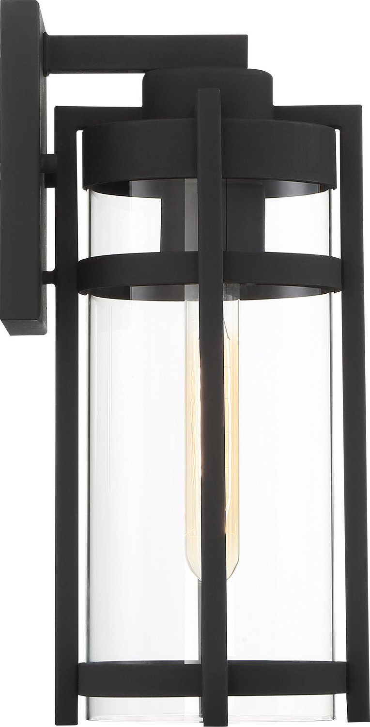 Tofino Medium Outdoor Wall Lantern in Textured Black