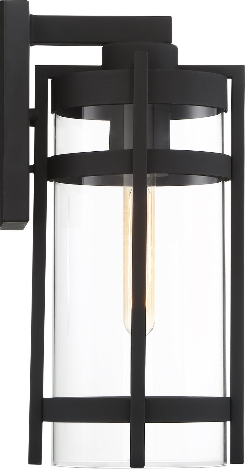 Tofino Large Outdoor Wall Lantern in Textured Black