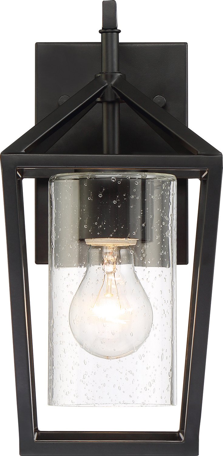 Hopewell Small Outdoor Wall Lantern in Matte Black